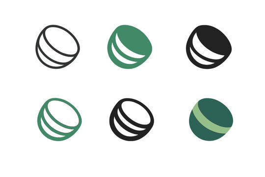 Geoid Logo Variations. Geoid. Icon set. Set Logo of geoid: contour lines forming Earth?s gravitational field. harmonious logo variations of the same emblematic