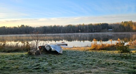 fishing on the lake