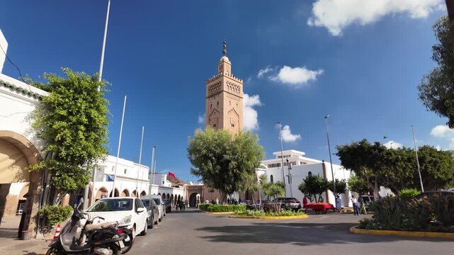 Historic Streets and Traditional Architecture of the Habous District &ndash; Casablanca, Morocco November 13, 2025