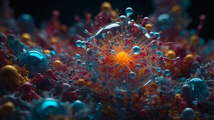 virus under a microscope, bacteria under a microscope, virus, quarantine, bacteria, research, medicine, quarantine, strain