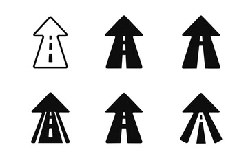 Escapism Logo Variations. escapism in marketing. Icon set. Set Logo of escapism in marketing: open door to dream landscape. harmonious logo variations of the