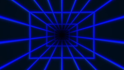 Abstract blue lines forming a geometric pattern.