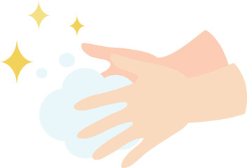 石鹸での手洗い