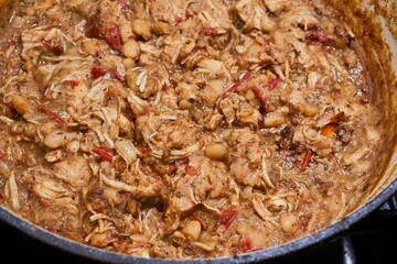 White Chili, a stew of chicken, peppers, and beans popular in the USA