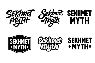 Fototapeta premium Creative Lettering Grid. Work builds strength. Set lettering. harmonious lettering variations of the same emblematic concept, each with different artistic