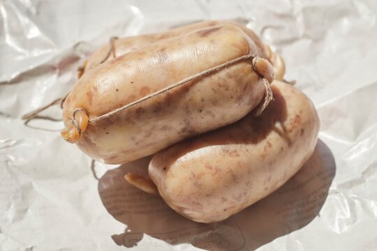 Raw Cotechino, sausage. An Italian favorite