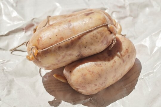 Raw Cotechino, sausage. An Italian favorite