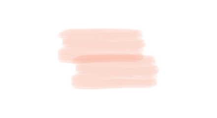 Soft Pastel Salmon Peach Paint Brush Strokes Abstract Isolated Element Set
