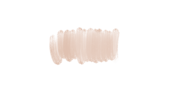 Soft Pale Peach Nude Paint Brush Stroke Texture Isolated Design Element