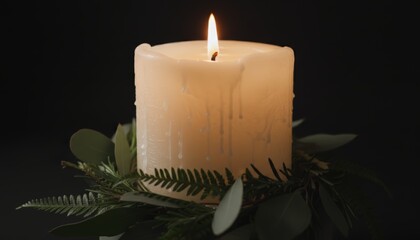 Christmas candle lighting ceremony festive home photography cozy atmosphere