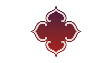 Unique red cloud design with white edges for modern graphic projects and fantasy themed illustrations