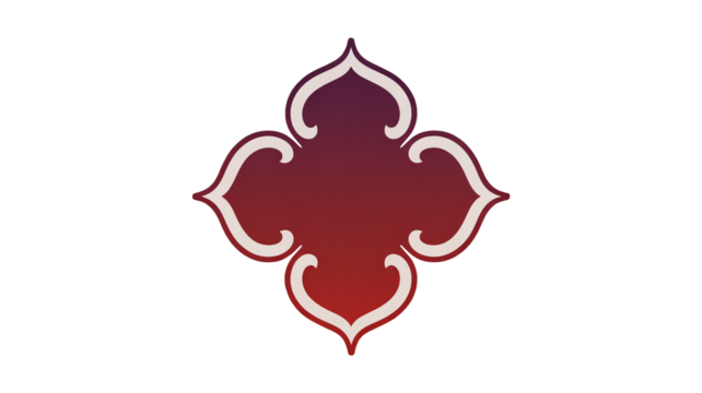 Unique red cloud design with white edges for modern graphic projects and fantasy themed illustrations