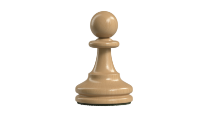 Strategic pawn chess piece ready for game play showcasing intelligence and planning with a winning strategy