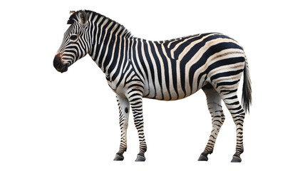 Striking zebra portrait showcasing its unique stripes and powerful presence in the animal kingdom