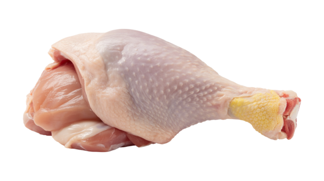 Fresh chicken leg and thigh raw poultry ready for healthy cooking for family dinner or nutritious meal