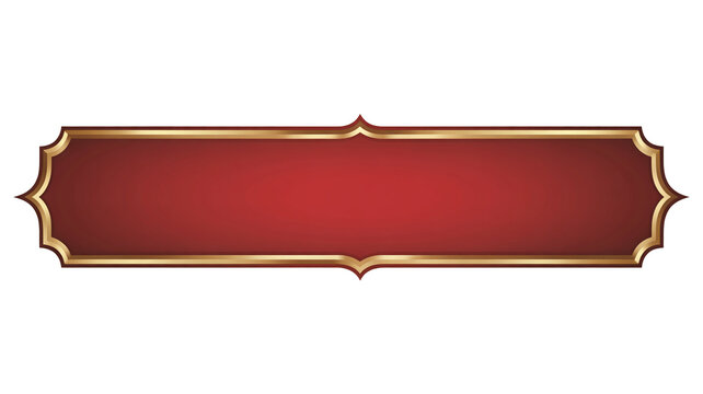 Elegant red and gold banner perfect for adding your message or design to create a luxury feel