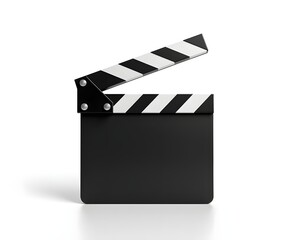 Movie Clapperboard Isolated on White Background for Commercial Use