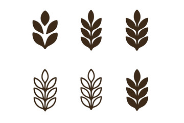 Nutrient-Rich Food Icons. Nutrient-rich foods. Icon set. Set Logo of Nutrient-rich foods: Eggs. harmonious logo variations of the same emblematic concept