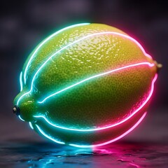 Vibrant lime with a luminous glow evokes a modern, digital aesthetic