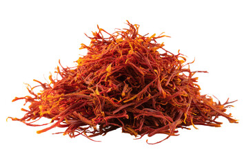 Naklejka premium Pile of vibrant orange-red threads