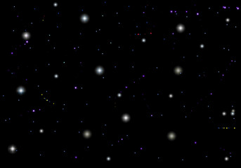 black background with light, flying asteroid, cosmos background, stars, 3 I, comet