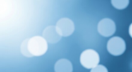 Serene Blue Bokeh Backdrop A Touch of Light and Calmness