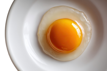 Frying pan egg, sunny-side up, close-up