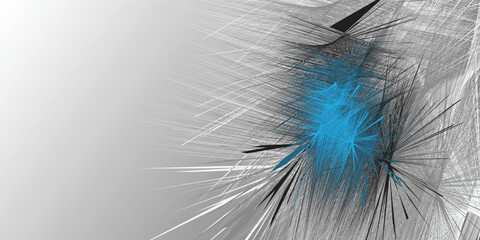 Abstract with geometric line stack. Vector line contour.