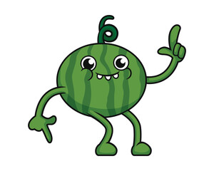 2_Watermelon Cartoon Buddy