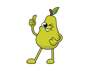 4_Round Pear Mascot