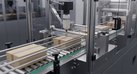 Automated Packaging on Conveyor Belt System