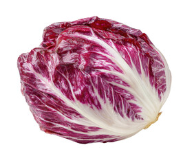 Close-up of vibrant radicchio head