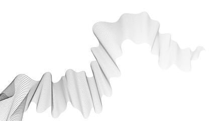Abstract backdrop with grey wave gradient lines