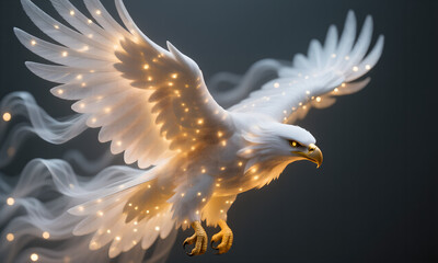 Ethereal Samurai Warrior Spirit Drawing Glowing Katana Under Mystical Starry Night Sky