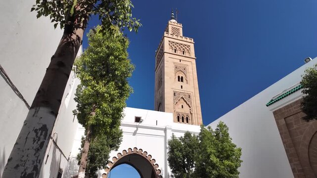 Historic Streets and Traditional Architecture of the Habous District &ndash; Casablanca, Morocco November 13, 2025