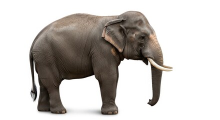 Obraz premium Majestic elephant stands powerfully, showcasing ancient wisdom and gentle giant presence, perfect for nature and wildlife themes