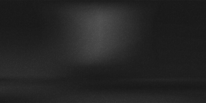 Limbo black background. Abstract dark gradient backdrop. Color wall of studio, room, stand for product display or photo.eps10