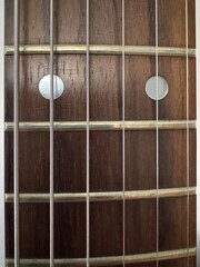 Detailed view of an electric guitar