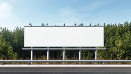 Blank billboard, Giantboard on street. 