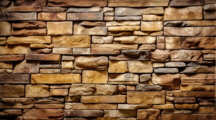 Obraz premium A wall made of stone and brick