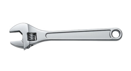 Adjustable Wrench Tool Isolated On Black Background