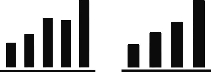 Graphic of a bar graph showing data fluctuations and trends, useful for business presentations and reports