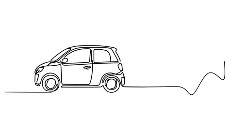 car on the road, car vector illustration