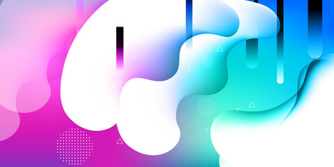 Abstract Memphis style background design with colorful geometric shapes, trendy retro elements, and creative layout ideal for posters, branding, and fun digital design compositions.