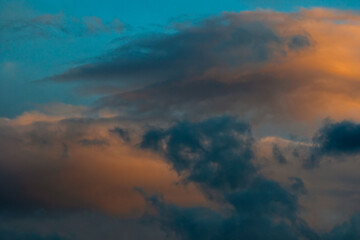 Obraz premium time lapse clouds