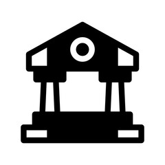 Bank Icon Vector Symbol Design Illustration