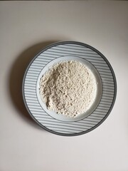 flour in a bowl