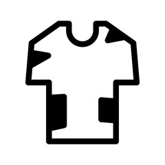 Ragged Clothes Icon Vector Symbol Design Illustration