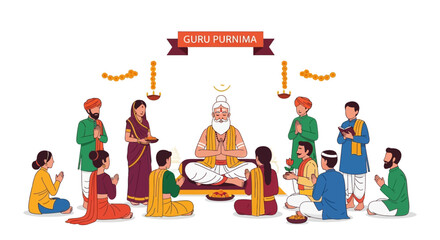 Guru Purnima Celebration Honoring the Spiritual Teacher and Offering Gratitude