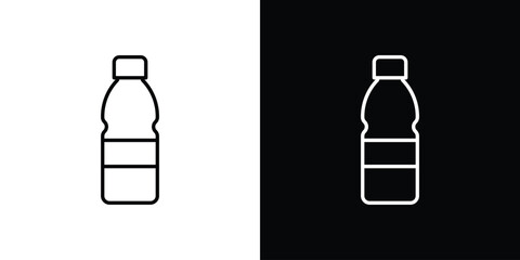 Bottle icon thin line outline concept. Linear style icon. Editable stroke. Vector
